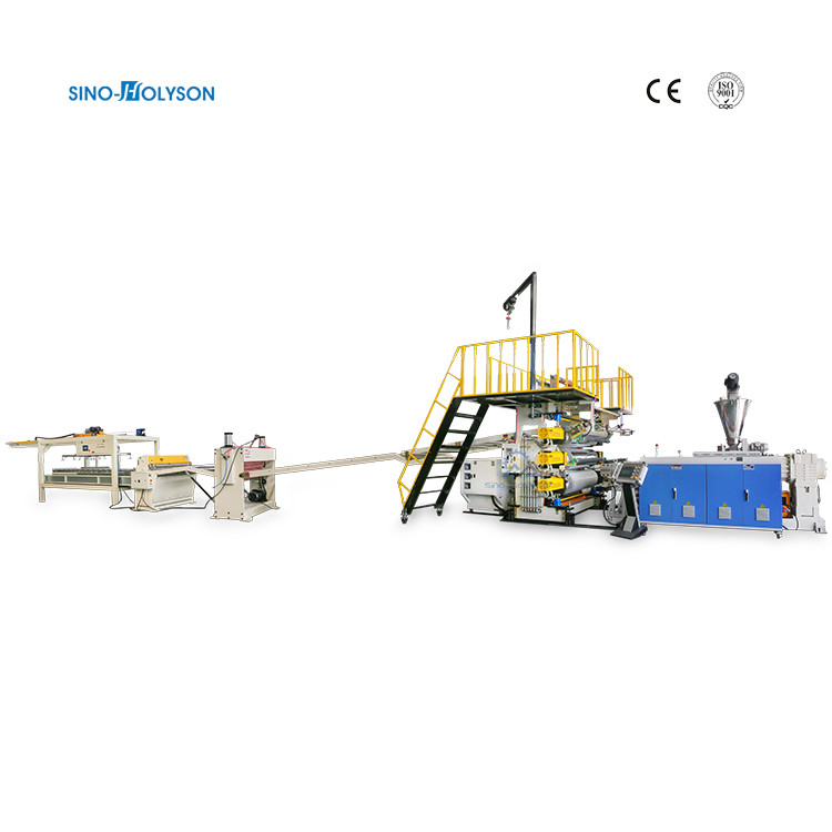 UV Imitation Marble Board Extrusion Line PVC Marble Sheet Machine 350-450kg/H
