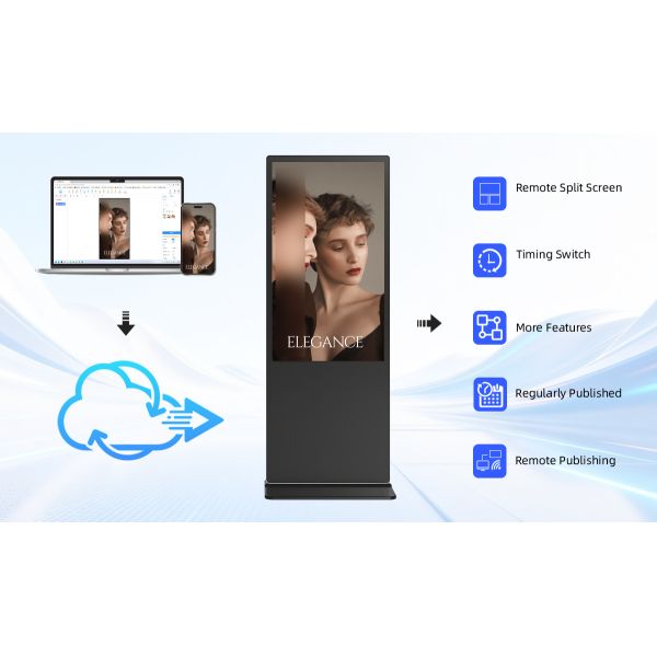Infrared Touch Interactive Digital Signage Display Floor Standing 43 Inch