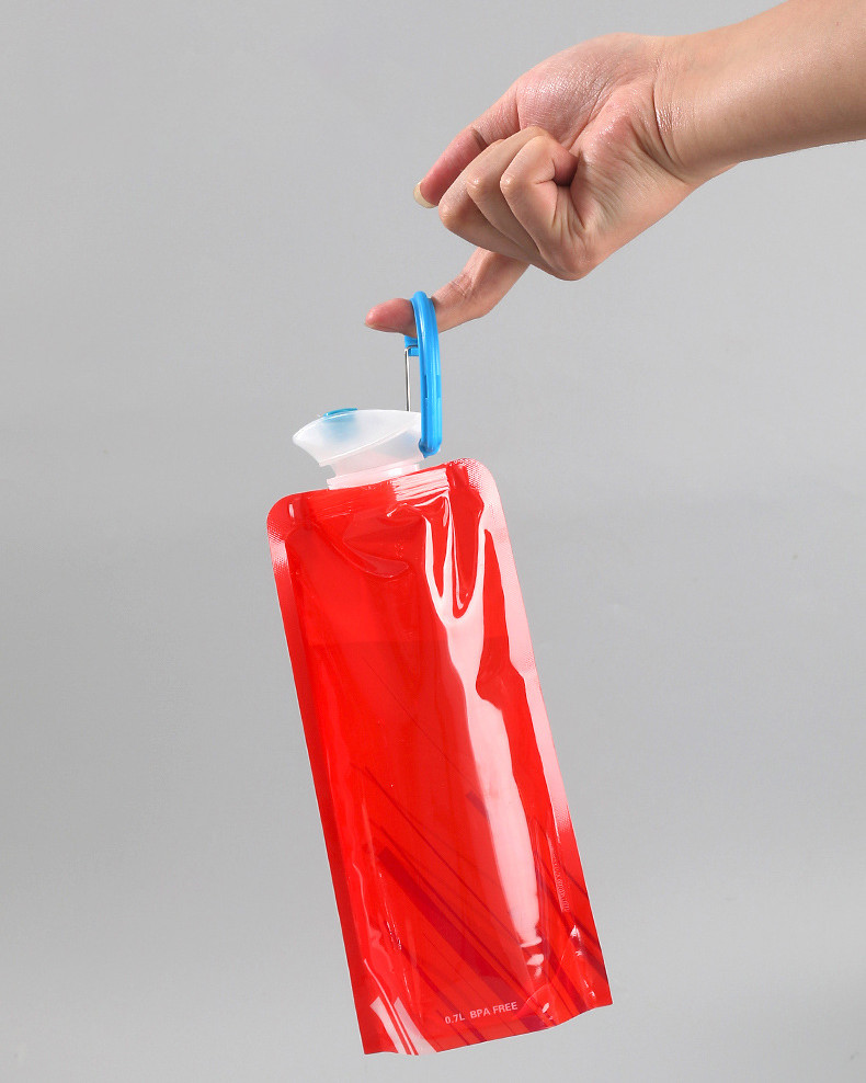 700ml PET PA PE Foldable Collapsible Water Bottle For Travel