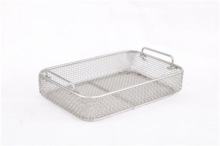 Square Hole 0.64mm Wire Mesh Fruit Bowl Electrolytic Polishing