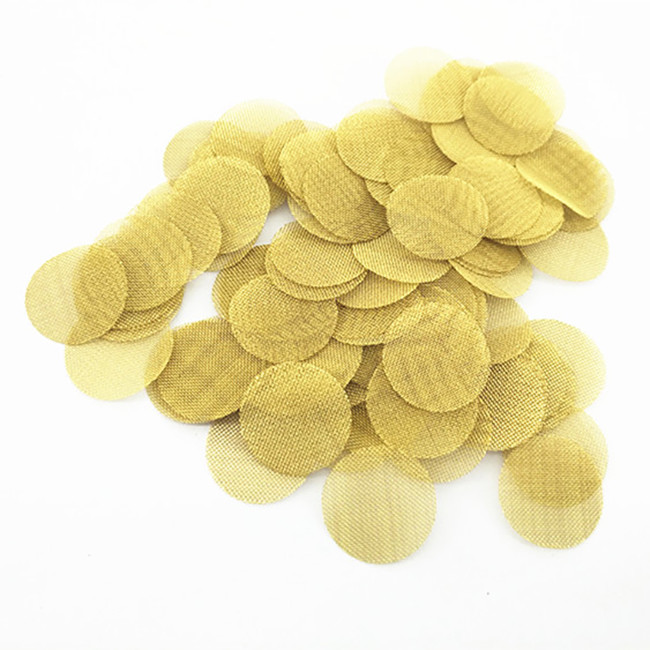 Heat Resistant Wire Mesh Filter Disc , 30 60 100 Mesh Smoking Pipe Screens
