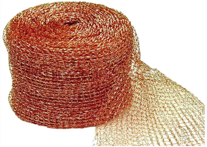 OEM Pure Copper Wire Mesh 35cm Width 30m Miter Pest / Rodent Control