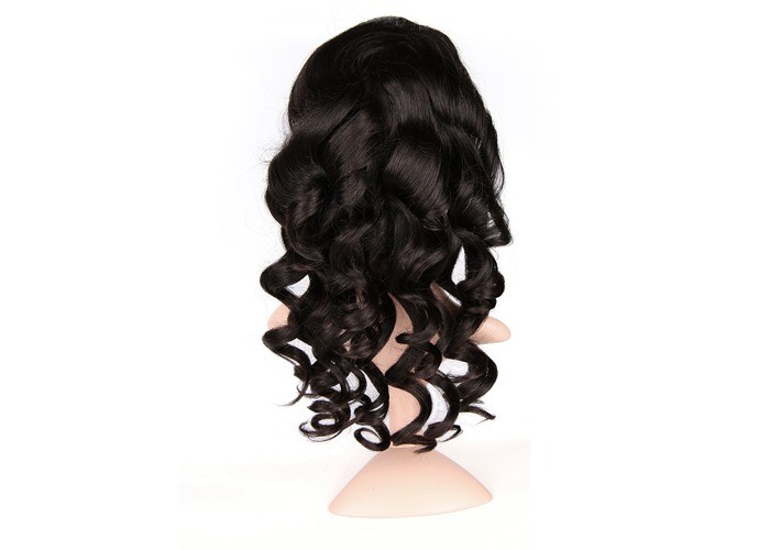 14 inch Virgin Lace Front Wig High Density Loose Wave , Glueless Wig