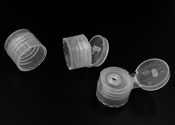 Clear 20mm Inner Diameter Glossy Plastic Bottle Cap Food Grade