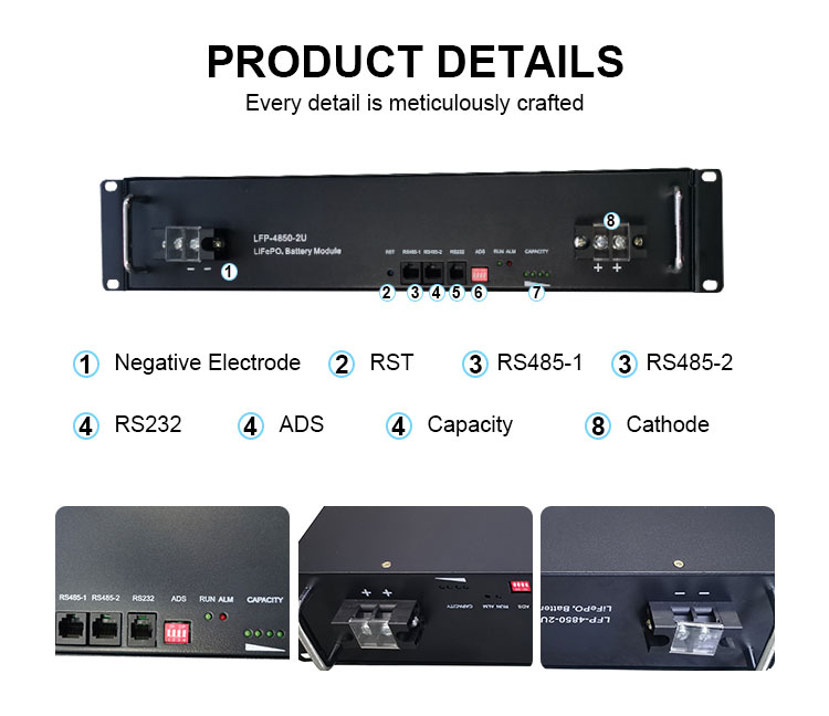 Stackable Lifepo4 Energy Storage Battery 48v 20ah Lithium Iron Phosphate Battery
