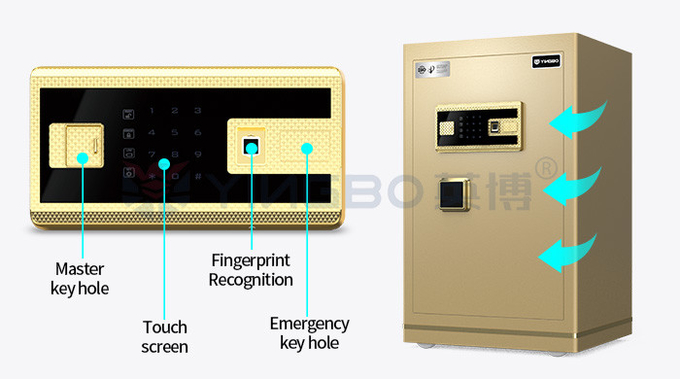 Solid Steel Smart Office Safe Box Biometric Digital Fingerprint Lock YB/N7-70