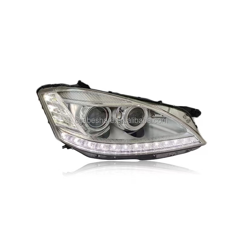 S Class W221 Headlight Daytime Running LED Lights Modified for Benz S300 S350 S500 S600