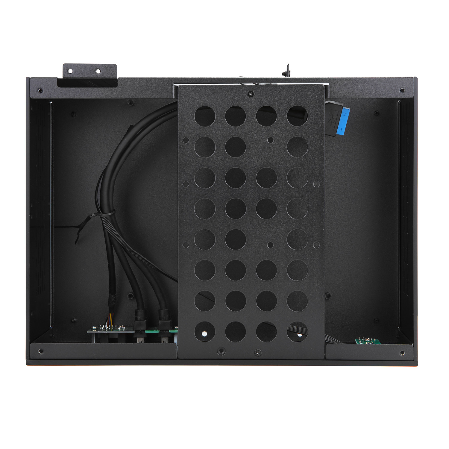 Black Aluminium SPCC MATX Mini PC Cabinet