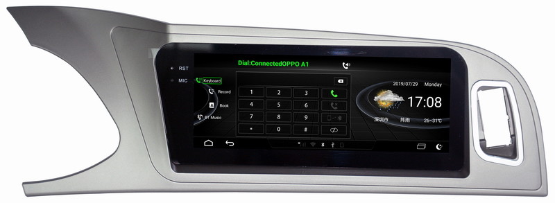 Ouchuangbo car audio gps navi system for 8.8 inch Audi A4 A5 2009-2016 android 9.0 OS 4GB+64GB octa 8 core