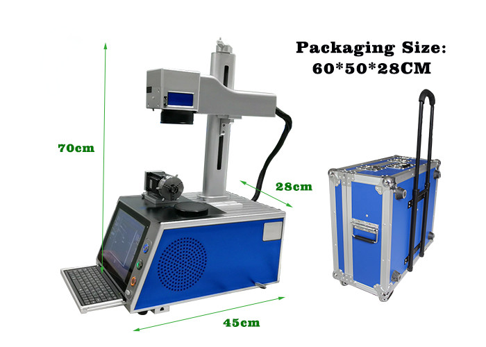 Intelligent 20W Laser Fiber Marking Machine Suitcase Type Single Phase