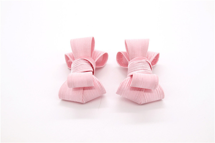 Ribbon coloured bow-tied shoe flower,Handmade footwear ornaments and flower Thread ribbon Beige ,white,black,red ,blue
