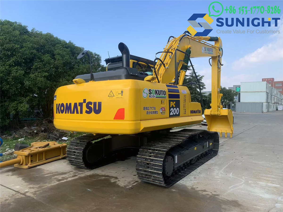 Original Komatsu PC200 Excavator Low Working Hours Used Komatsu Crawler Excavator / Used Komatsu Digger