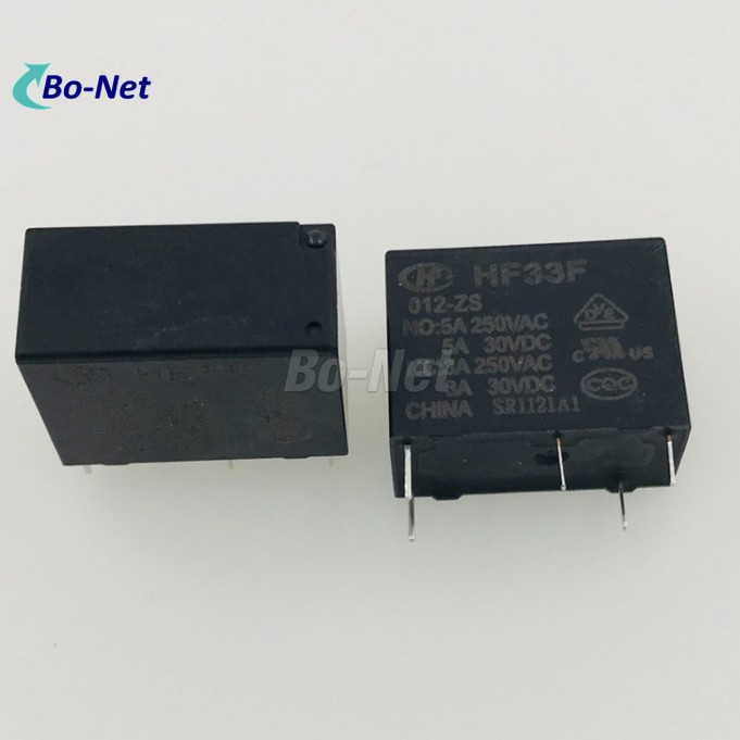 HF33F-012-HS3 Electronic components New Original 12V Relay HF33F-012-HS3 5A 4 PIN Power Relay A Group Of Normally Open