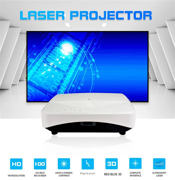 Office Use Full Hd Led Projector 3500 ANSI Lumens For Education Entertainment