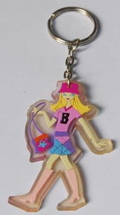 Cute Pvc Rubber Keychain For Kids , Any Shape 3d Keychains Custom
