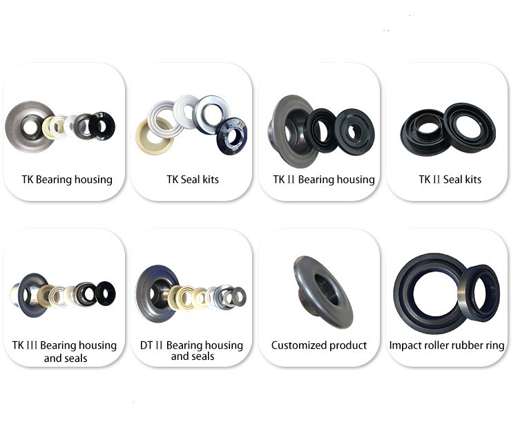 114mm 2.5mm Flanged Roller Bearing Housing TK6204-114 Steel Roller Accessory
