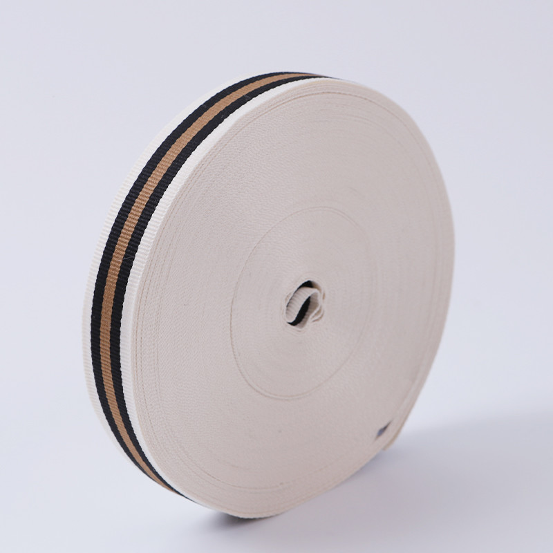 Polyester Tape Thin Striped Soft Webbing Custom Color For Cloth