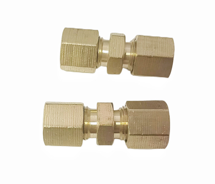 3/8'' X 3/8'' Brass NPT Compression Union Pipe Fittings Provide OEM Services