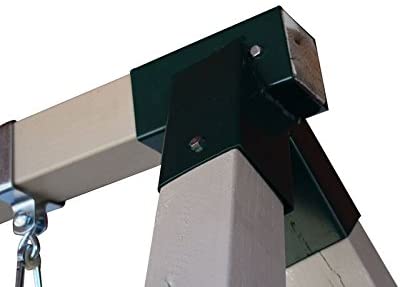 A-Frame 2 Brackets Green Coating Swing Set Bracket With Heavy Duty Mounting Hardware