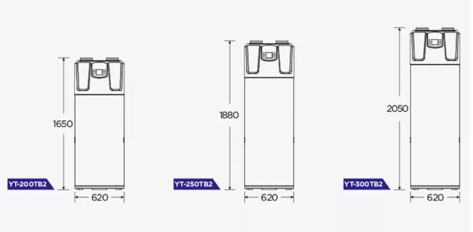 High-Efficiency 200L/250L/300L R290 Heat Pump Water Heaters for Sustainable Homes