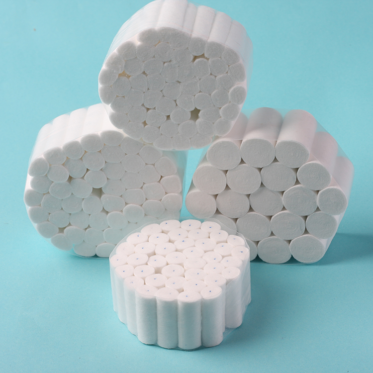 Health Care White Dental Disposable Products , Odorless Dental Cotton Rolls