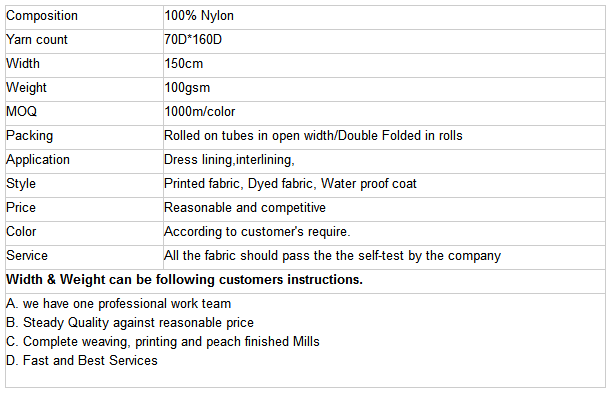 Uniform Essential Lightweight And Waterproof Matte 100% Nylon Taslan Rip Stop Fabric