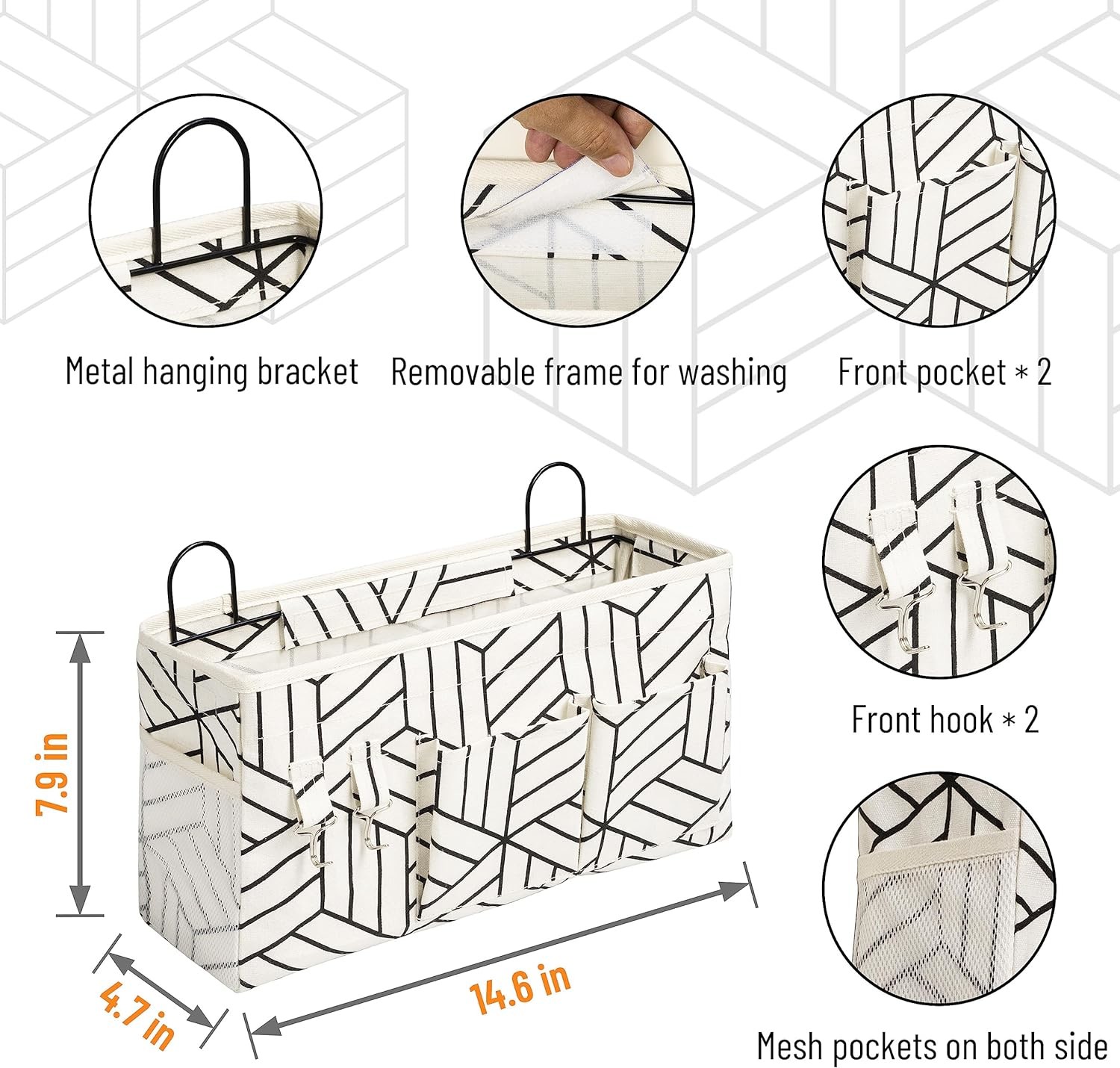 2PCS LARGE WALL HANGING STORAGE BAG, DOOR CLOSET LINEN FABRIC POCKETS ORGANIZER, WATERPROOF FOR LIVING ROOM BEDROOM