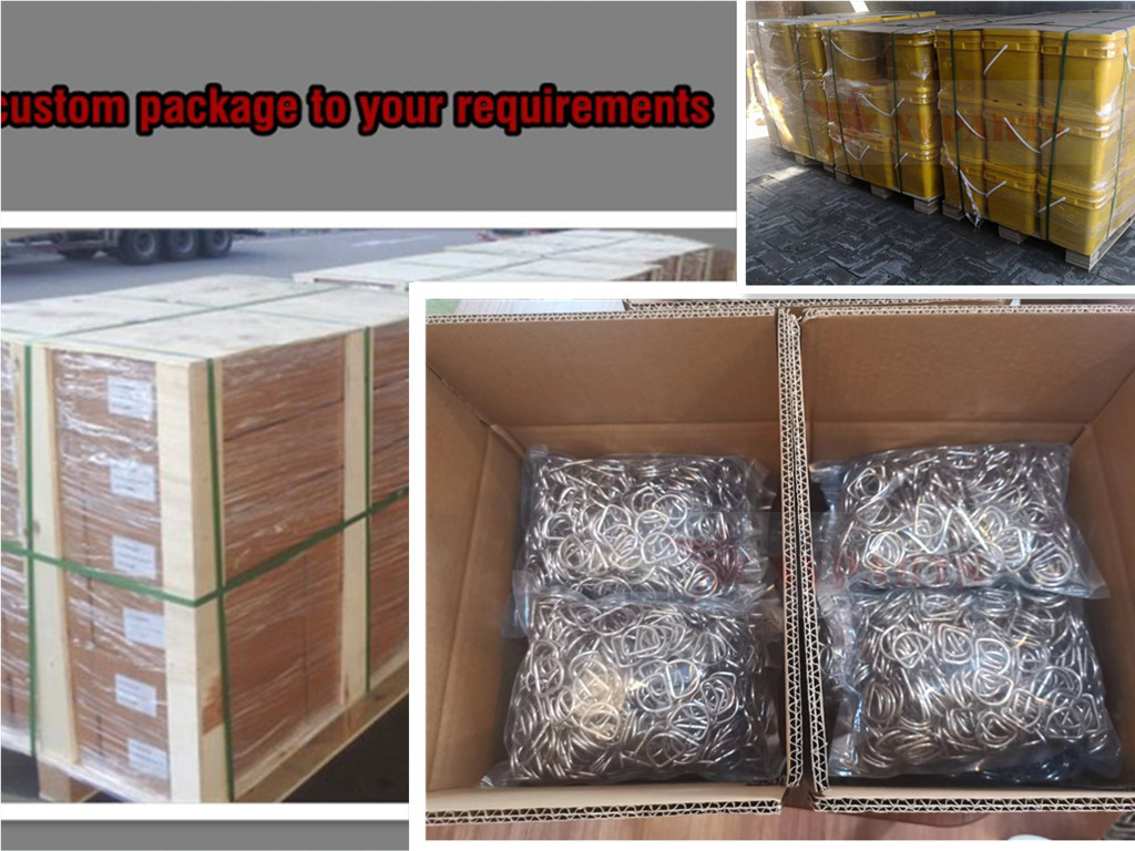3 X 25 X 30 Mm Stainless Steel D Type Lacing Rings For Fixing Insulation Jackets