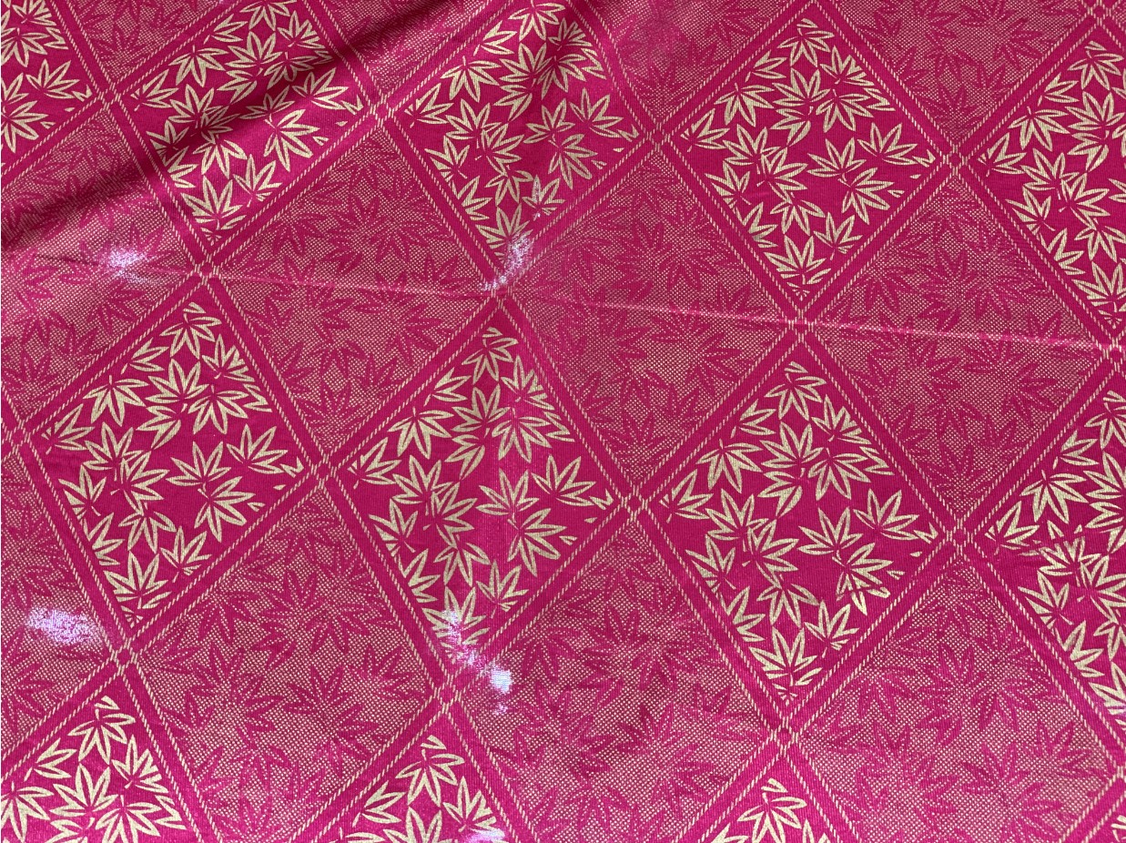 Gold Printing Anti Water 85gsm Polyester Tricot Fabric For Mattress Cover