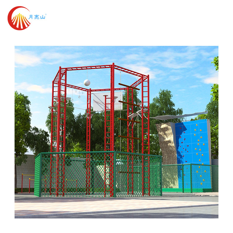 Indoor Playground Rope Wall Obstacle Course Colorful Customized