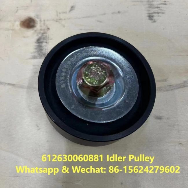 Idler Pulley 612630060881 Weichai Engine Parts Belt Tensioner Roller Flat Belt Pulley Idler Pulley Assembly Idler Roller