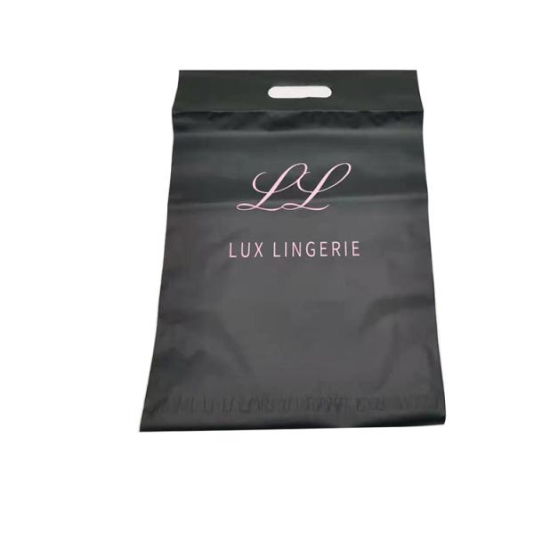 Custom Print Logo Black Branded Biodegradable Recycled Poly Mailer Mailing
