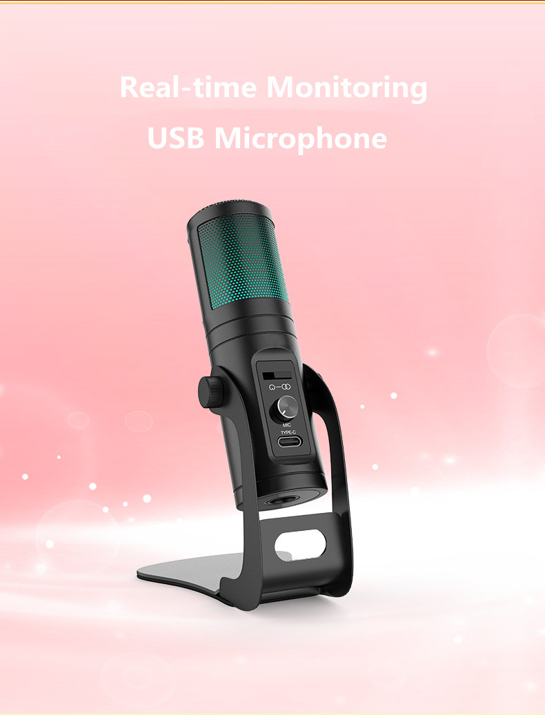 ROHS 5V USB Microphone With 4 Immersive Reverb Modes