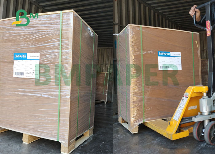 Unbleached Extensible Sack Kraft Paper For Cement Bags 80gsm 90gsm
