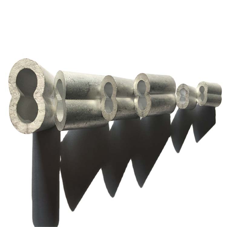 Hourglass Sleeve 8 Character Aluminum Sleeve for Self-Color Surface Cable Ferrule