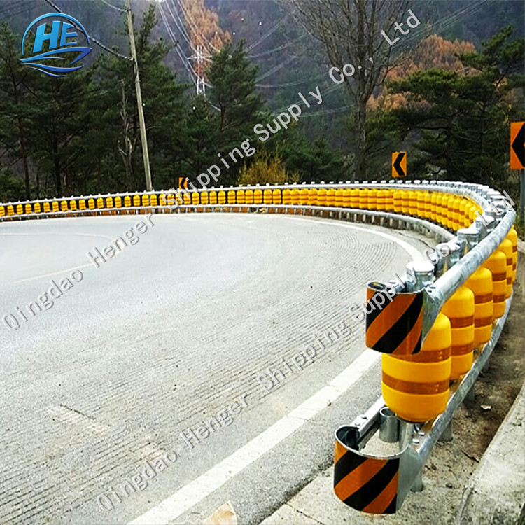 Roadway Safety Rolling Guardrail Barrier with EVA Q345 Material