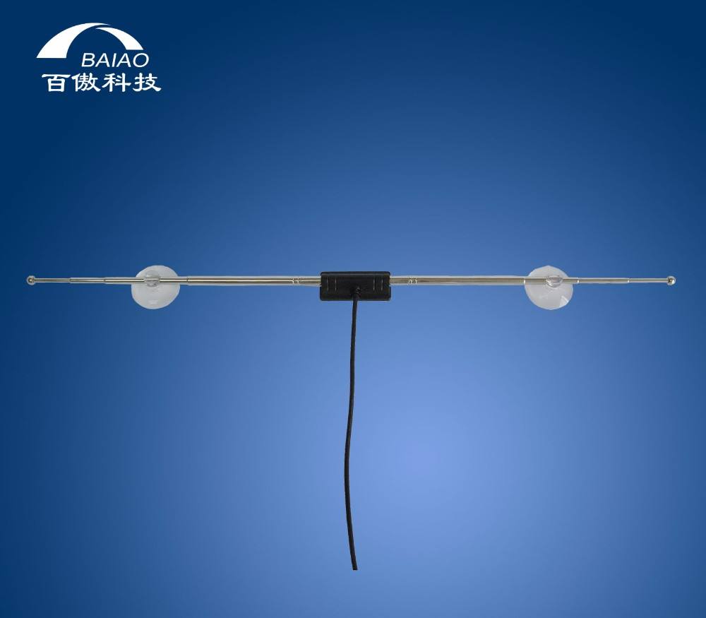 Telescopic 5 - 28dBi Car TV WiFi Antenna With Sucking Disc