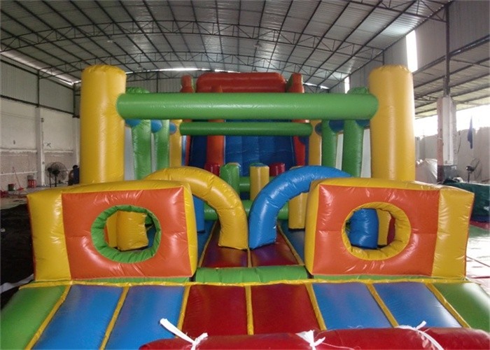 Fire Resistant Huge Inflatable Obstacle Course Playground / Obstacle Course Bounce House