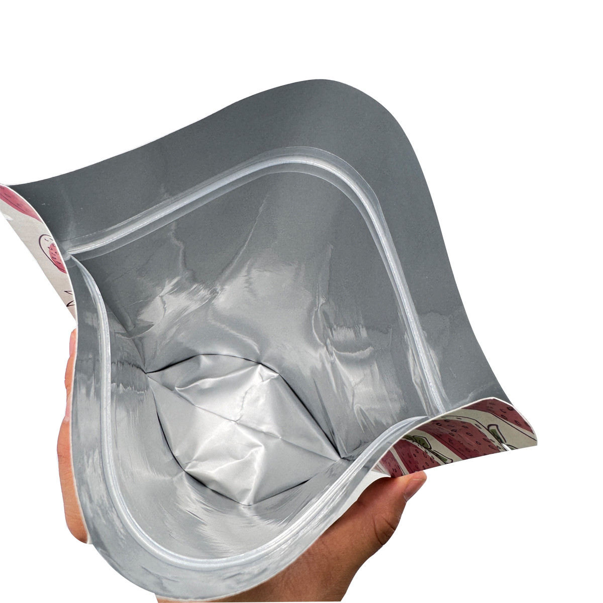 Brightly Printed Foil Coated Waterproof Kraft Paper Stand Up Pouch with Zipper for Food Packaging