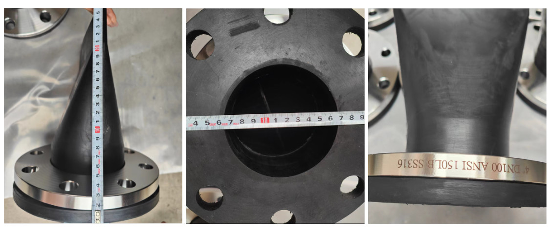 DN50 PN10 Controlled Back Pressure Flexible Rubber Duckbill Check Valve Is Used In Drainage Systems