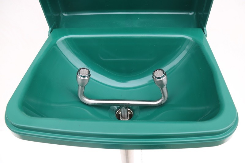 Round bracket Anti-corrosion Wall-mounted ABS-cover ABS basin eye washer ,eyewash station Auto open and close