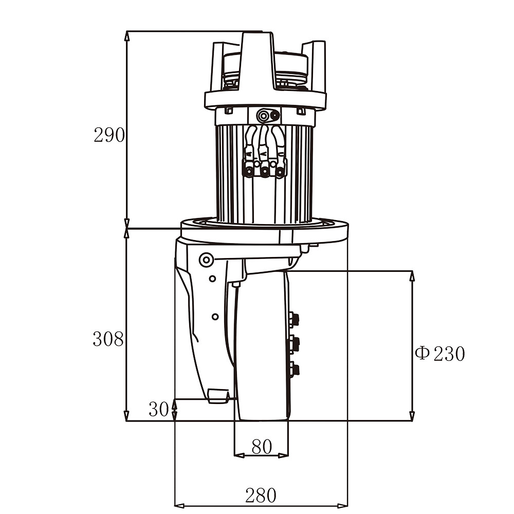 Transmission Electric Pallet Truck 24v BLDC Drive Wheel