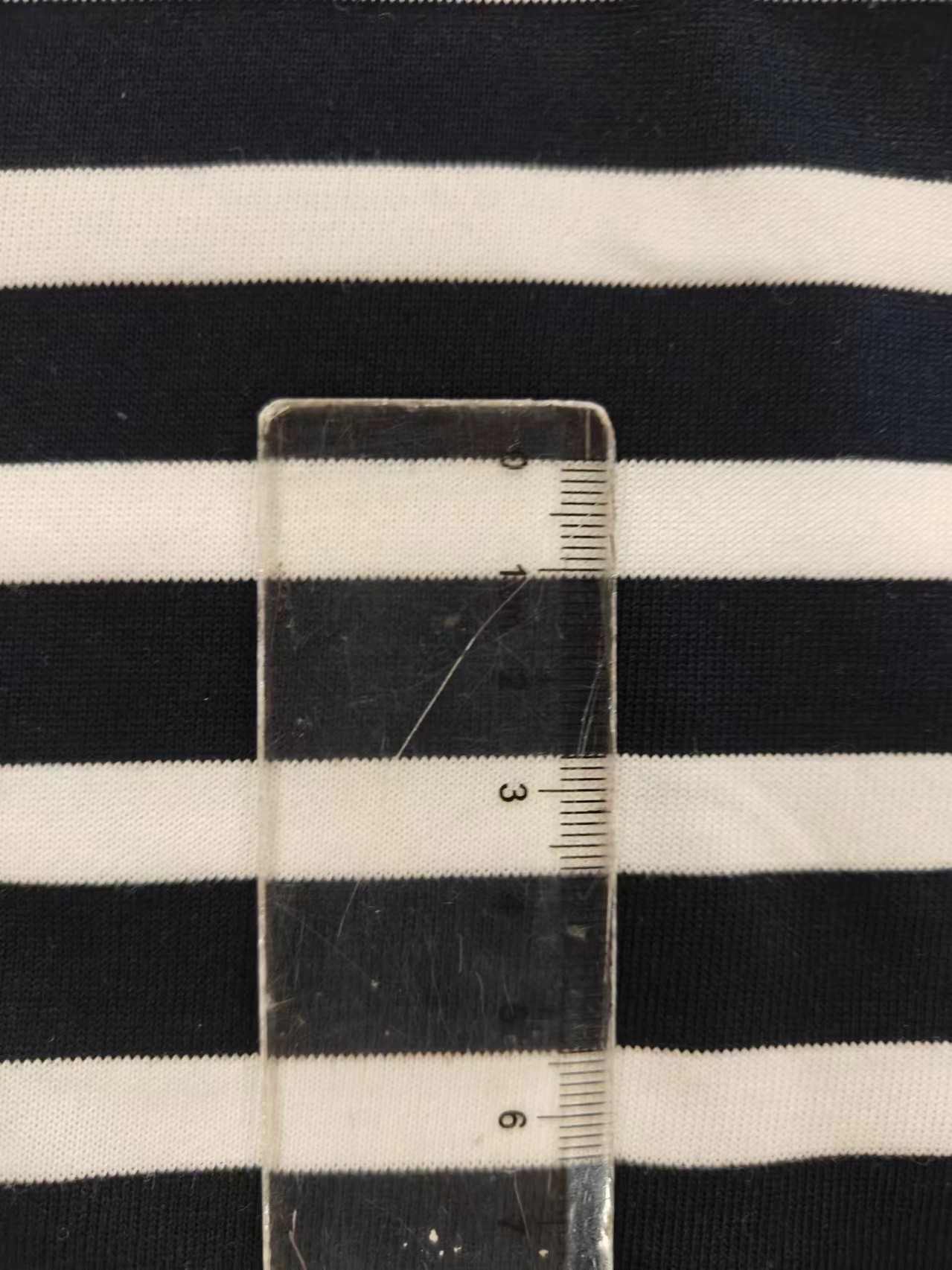 Anti-Pilling And Elastic Cozy ​Quick Drying Striped Material Fabric For T-Shirt