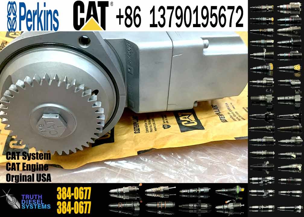 Excavator spare parts 384-0677 engine C7 C9 Fuel Injection Pump 3840677 For Caterpillar