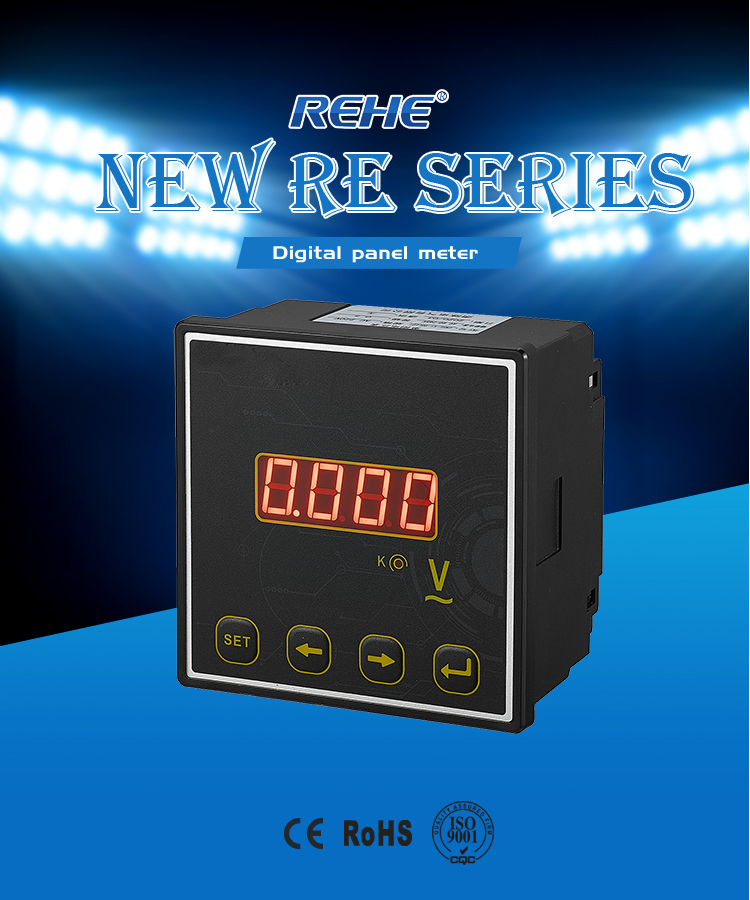 SUCHEN New RE Series Factory price Digital display 1 Phase Voltage meter/Voltmeter