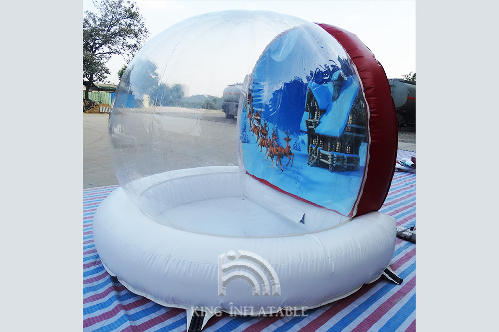 Inflatable Snow Globe Bubble 4m 5m 6m 8m Inflatable Transparent Ball For Christmas Decoration