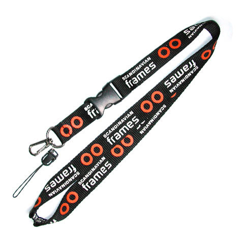 ROHS Mobile Phone Nylon Lanyard Strap ID Card Holder Keys Custom
