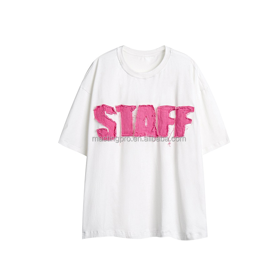 Custom Needle Detection Heavy Weight 400 gsm Cotton Oversized Drop Shoulder T shirt
