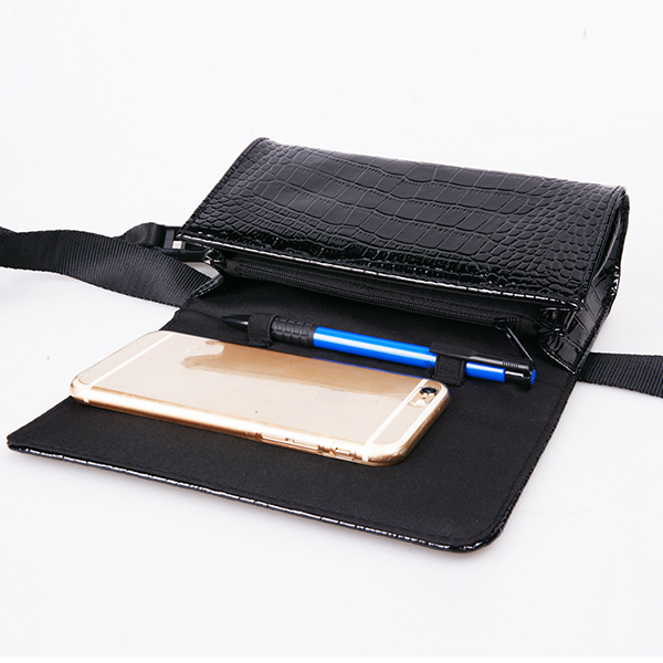 Small Pu / Leather Waist Pouch , Shopping Guide Leather Belt Fanny Pack