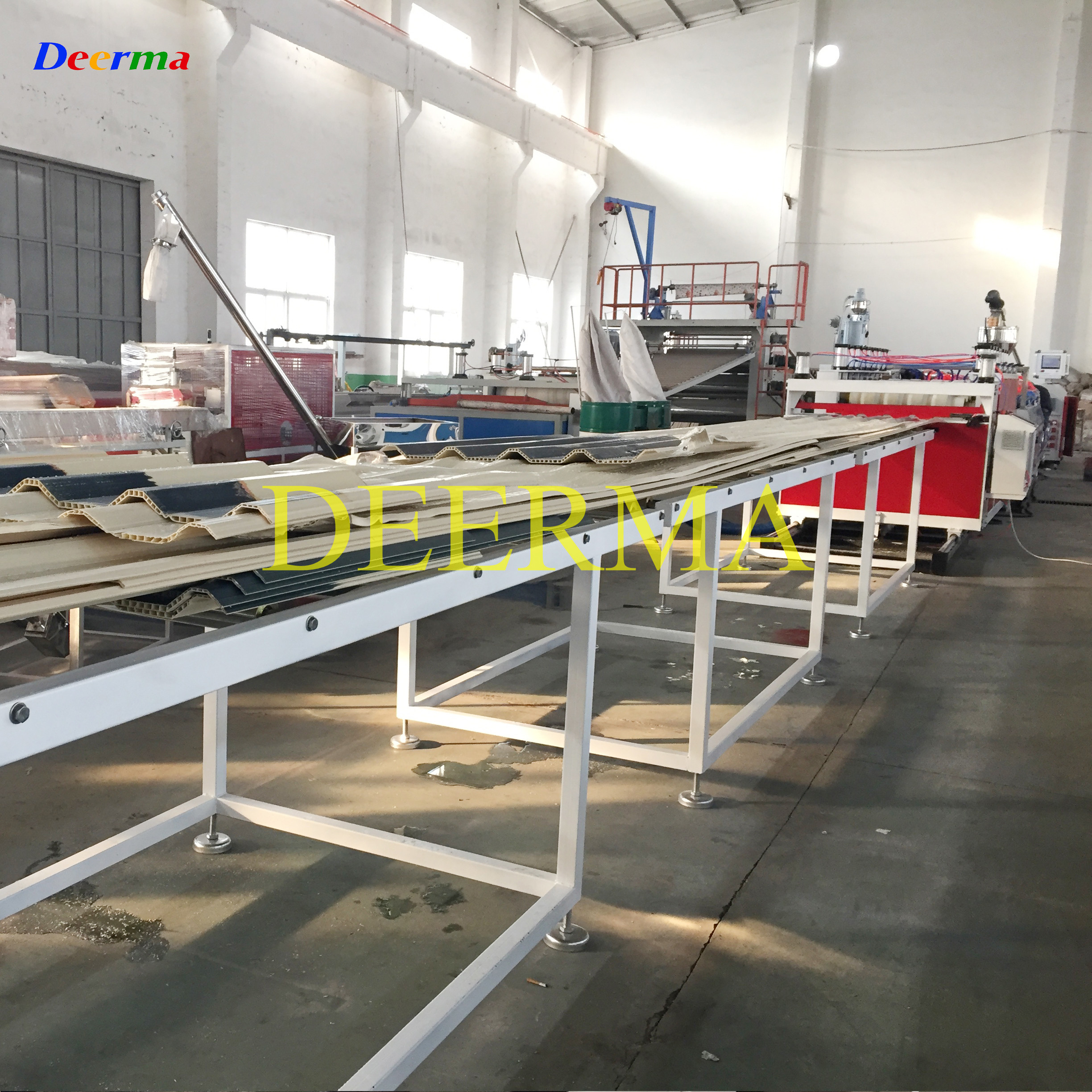 Customized Plastic Roof Tile Machine 350kg/h - 400kg/h Roofing Sheet Making Machine